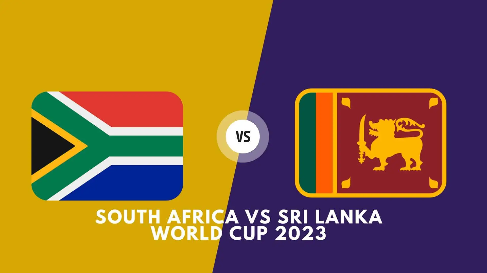 South Africa vs Sri Lanka World Cup 2023